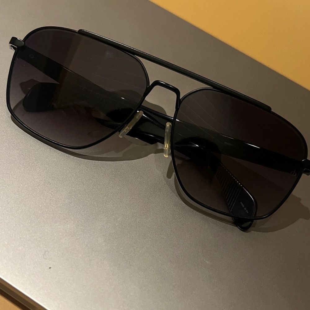 rag & bone Black Aviator Sunglasses